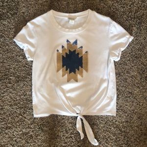 Ariat tie front top.